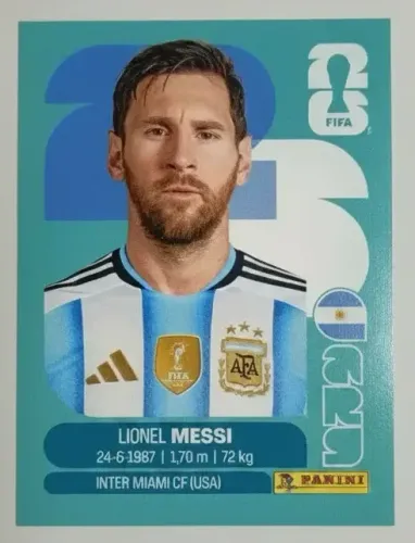 FIGURINHA MESSI PANINI