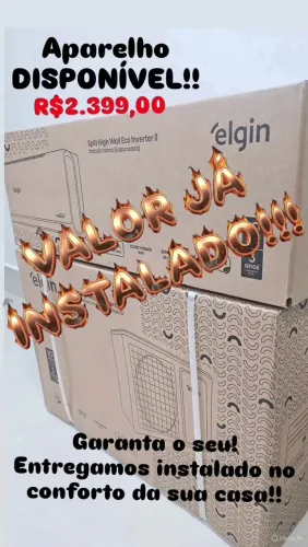 Ar Condicionado Split Hi Wall Elgin Eco Inverter 9000 BTU/h Frio -220 Volts