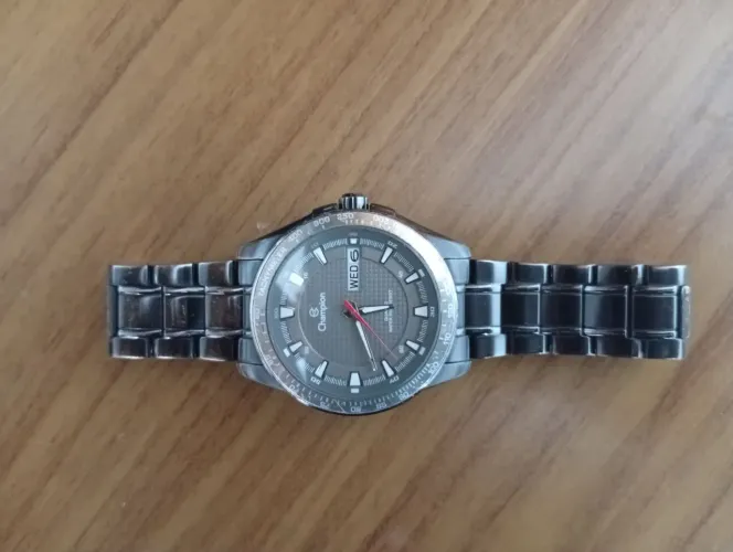 Relógio Champion pulseira aço masculino