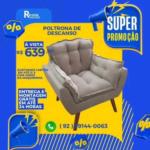 Poltrona super confortável a pronta entrega 