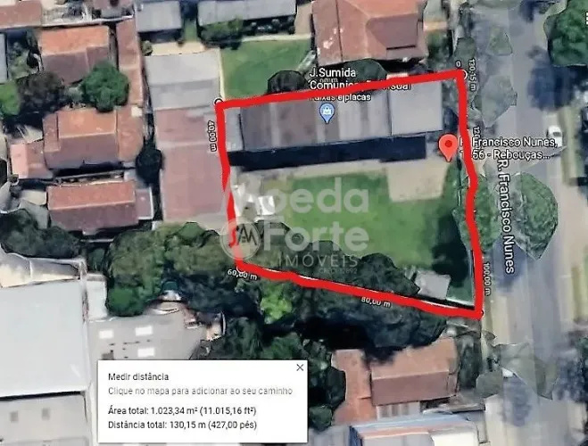 TERRENO, REBOUÇAS / PAROLIN, 1.060,45 M2, RESIDENCIAL / COMERCIAL