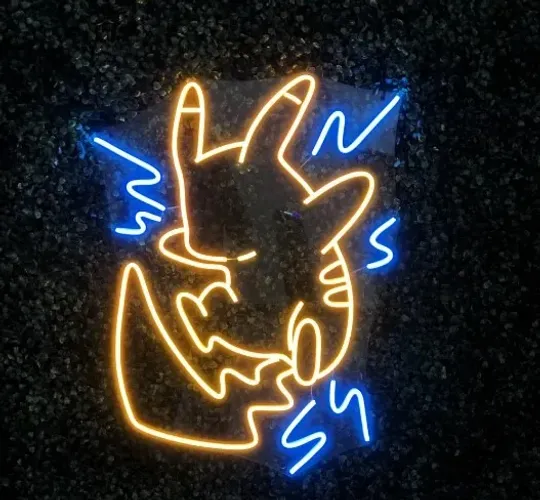 Luminária Painel Neon Led - Pikachu