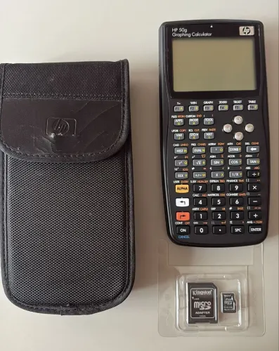 Calculadora gráfica HP 50g + cartão de memória 2 gb 