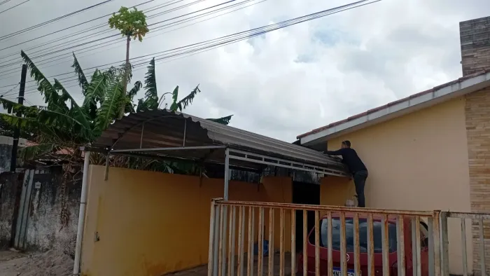 Coberta de alumínio pra garagem.