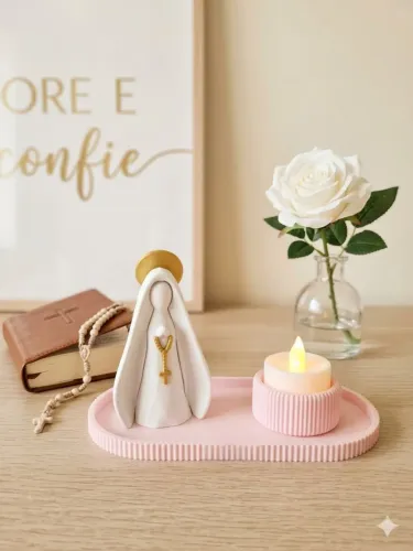 Altar de oração Nossa Senhora em 3D