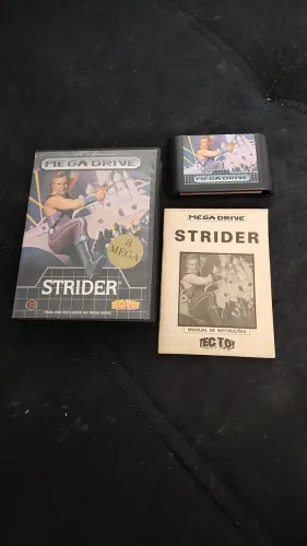 Strider para Mega Drive Nacional Tec Toy CIB! Raridade!