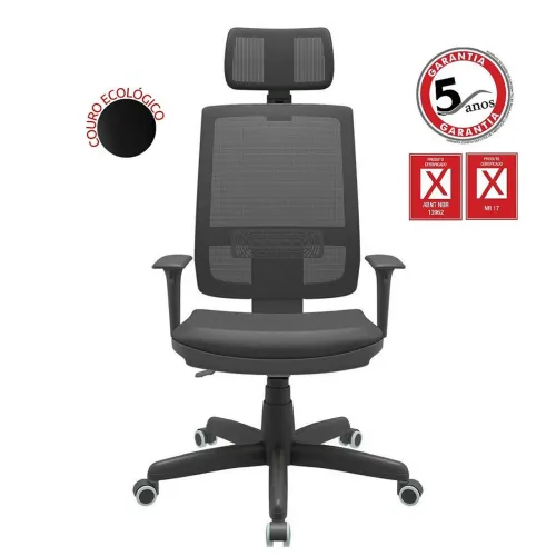 Super Promoção! Cadeira Presidente Top de Linha - 5 Anos de Garantia + Frete Grátis*