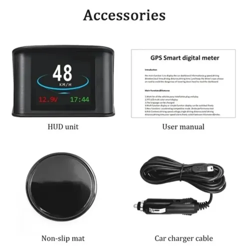 T600 Gps Hud Display Para Carro Velocímetro Digital Kmh