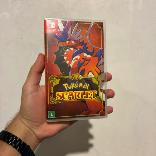 Jogo Pokemon Scarlet para Nintendo Switch 1 e 2 (versão nacional)