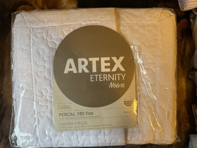 KIT COLCHA CASAL ARTEX ETERNITY 180 FIOS NOVA