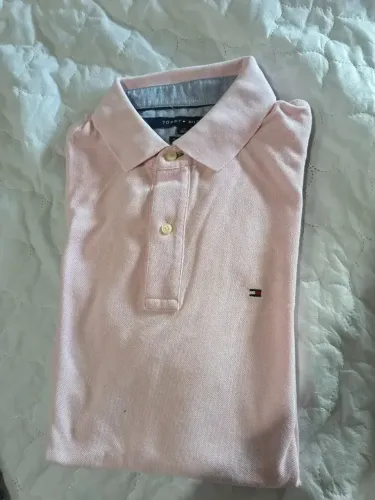 Camisa Polo Tommy Hilfiger Rosa Tamanho Xl (GG)