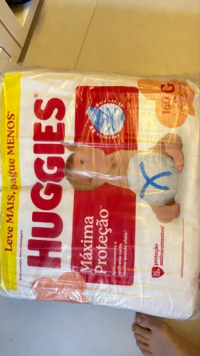 Fralda Huggies G pacote com 160 unidades