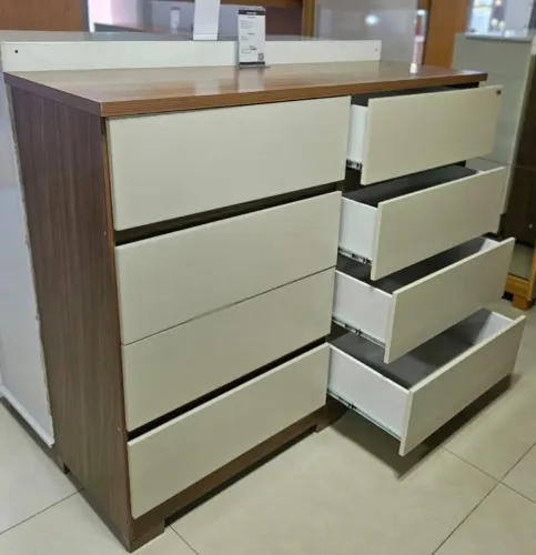 Cômoda Roma 8 gavetas super espaçosa