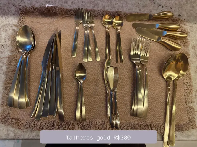 Talheres Gold Camicado