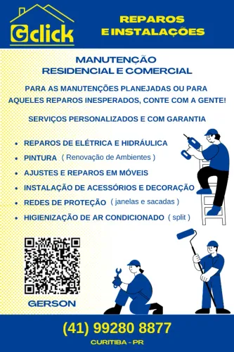 Manutenção Residencial - Elétrica / Hidráulica / Redes de Proteção
