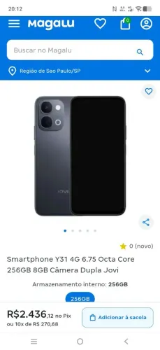 Vendo celular da marca Jovi Y31 com 2 anos de garantia,na caixa lacrado,com nota fiscal