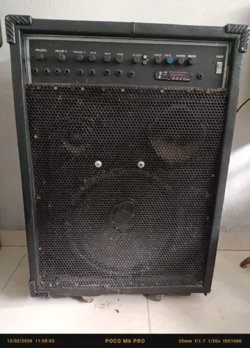 Caixa profissional amplificada auto falante 15