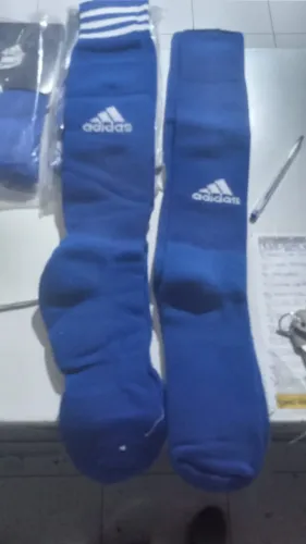 KIT 3 MEIÕES ADIDAS ORIGINAL , NOVOS ,   NA COR AZUL  38/43 