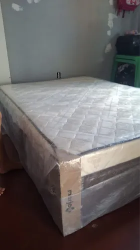 Cama box casal de mola
