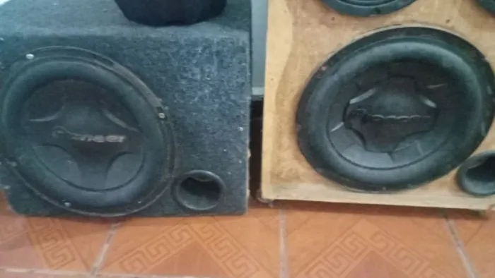 Subwoofer pionner, som automotivo