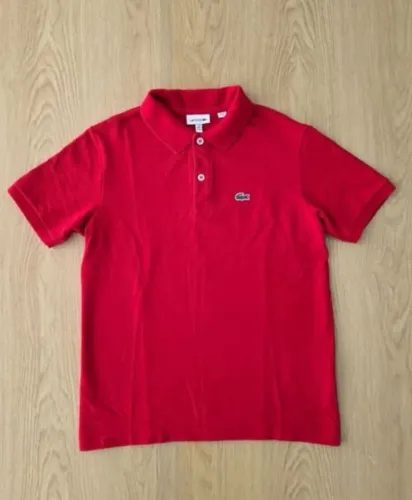 polo lacoste piquet vermelha 14a