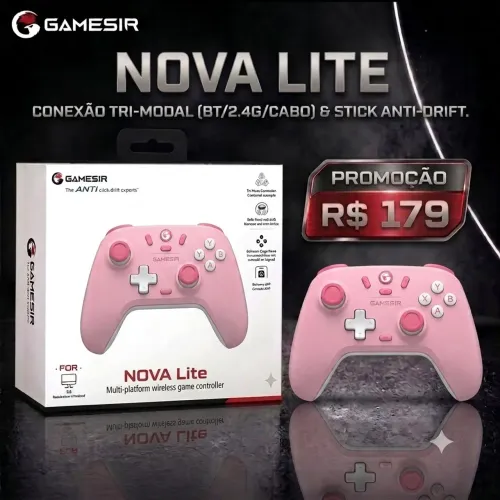 Controle Gamesir Nova Lite Rosa