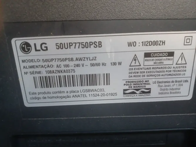 Tv LG 50 pol