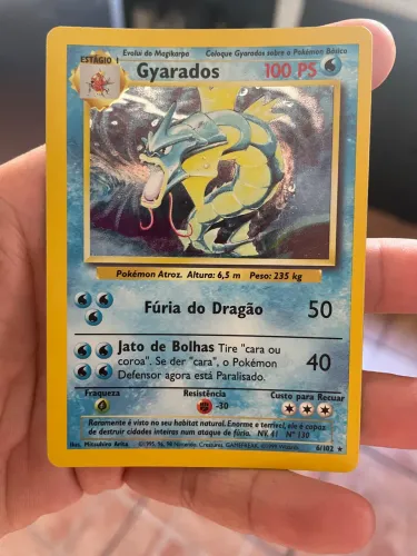 Gyarados Holográfico Base Set 6/102 Pokémon Wizards 1999