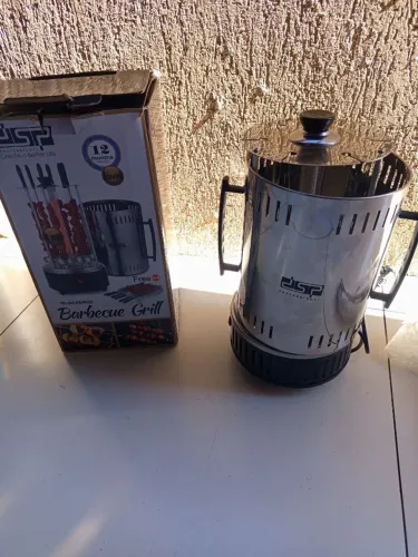 Maquina Elétrica 6 Espetinho Giratório Vertical 220 Volts