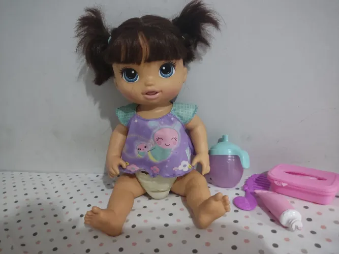 Boneca baby alive fraldinha magica 
