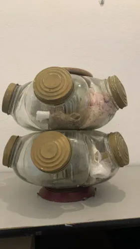 Baleiro de Vidro Retrô (Antiguidade)