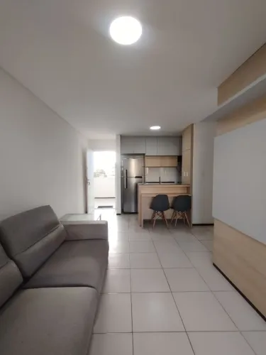 Apartamento na Ponta D'Areia, 2 Quartos sendo 1 Suíte, Mobiliado, Projetado, Climatizado