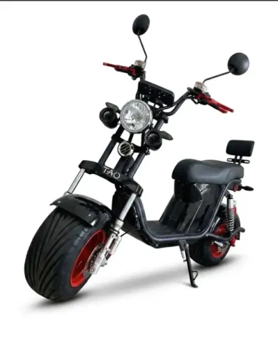 Scooter Bike Elétrica X18 Tao 1000w 60v24ah 1440wh 32km/h Cor Preto