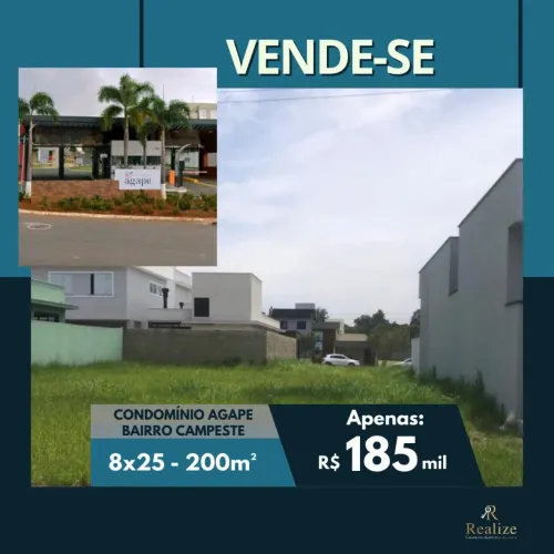Terreno em Condomínio à Venda em Piracicaba-SP, Bairro Campestre, 200,00 m² de Área