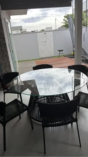 Mesa Redonda com 6 Cadeiras - Design Moderno | 1,50 m
