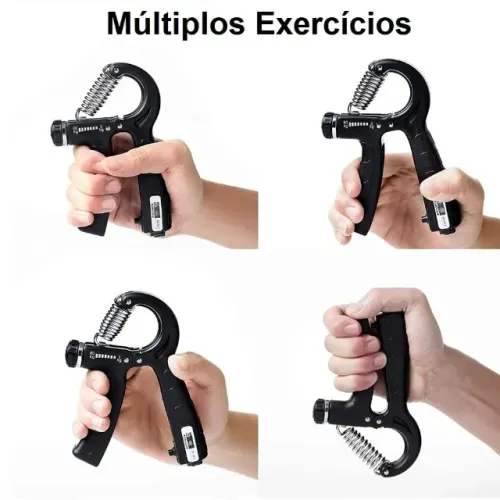 Hand Grip Profissional Ajuste Peso Contador Até 60 Kg Mão