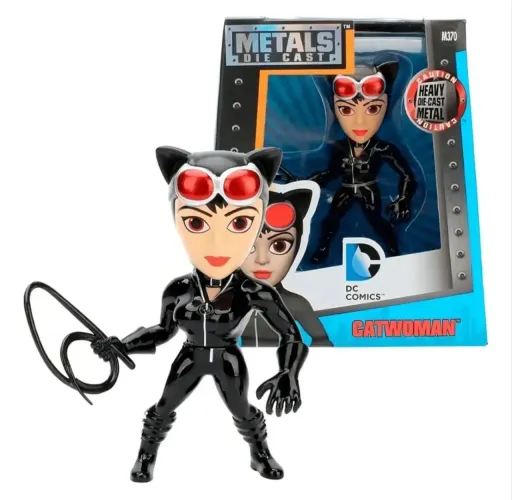 Miniatura Mulher Gato - DC Comics 4cm - Jada Metalfigs Metals Die Cast