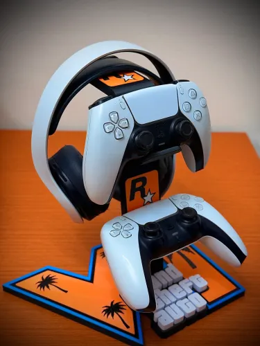 SUPORTE PARA CONTROLE PS5 + HEADPHONE GTA