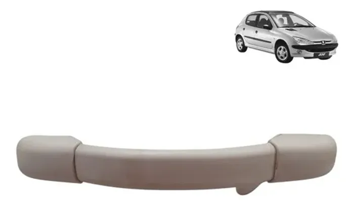 Alca Teto Pqp Puxador Peugeot 206 2005 2012 Cinza