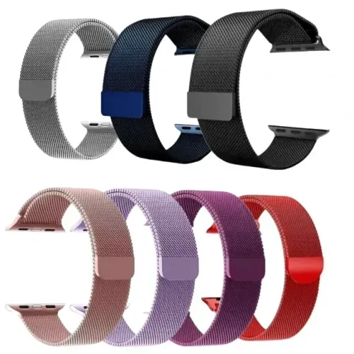 Pulseira 42 a 49mm Apple Watch Milan Aço Magnetica