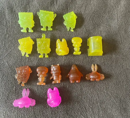 Batavinho bob esponja com gliter