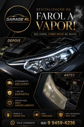 Revitalização De Farol a Vapor De Polímero