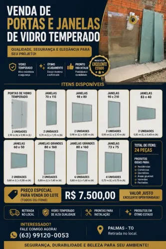 Portas e Janelas de vidros