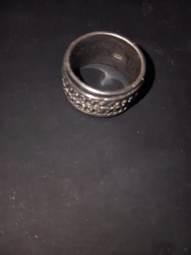 Anel masculino prata 9225 Bali giratório NOVO