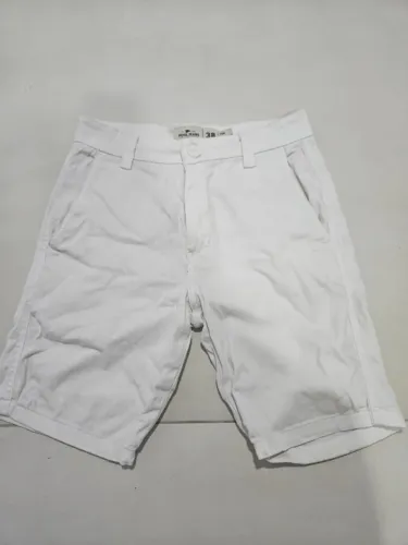 bermuda branca slim pool jeans