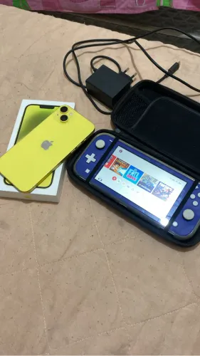 Troco iPhone 14 Plus e nitendo switch lite