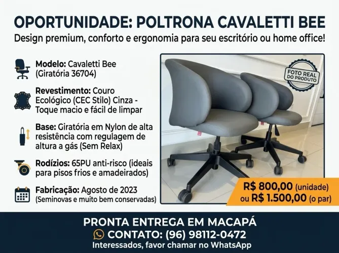 Cadeiras Cavaletti
