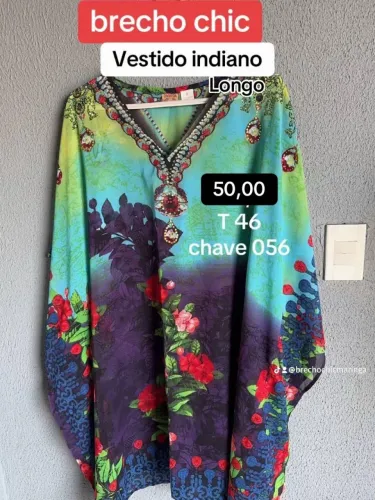 vestido indiano longo
