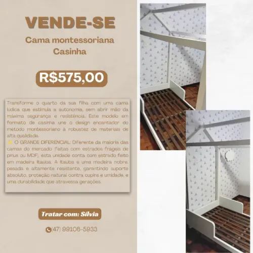 Cama Montessoriana Casinha