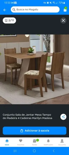 Mesa de quatro cadeiras